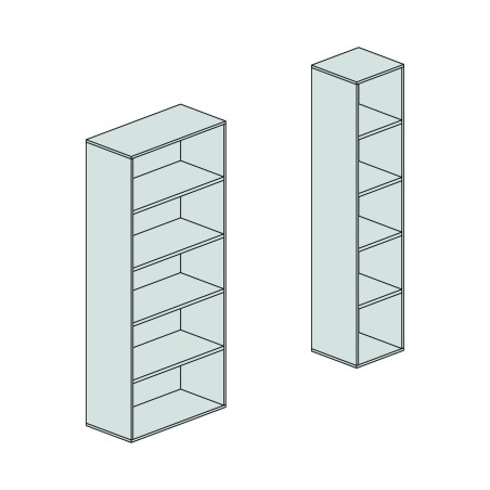 Contenitore a giorno Dimensioni (LxPxH)90x33x210