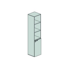 Contenitore con anta e a giorno Dimensioni (LxPxH)45x35x210 SX