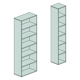 Contenitore a giorno Dimensioni (LxPxH)90x43x251