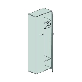 Contenitore guardaroba con ante Dimensioni (LxPxH)90x45x251